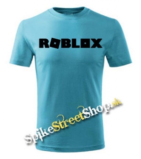 ROBLOX - Logo Symbol Black - tyrkysové detské tričko