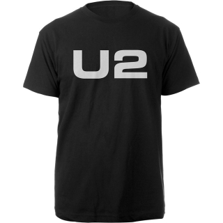 U2 - Logo - čierne pánske tričko