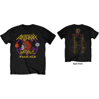 ANTHRAX - War Dance Paul Ale World Tour 2018 - čierne pánske tričko