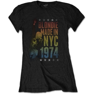 BLONDIE - Made In NYC - čierne dámske tričko