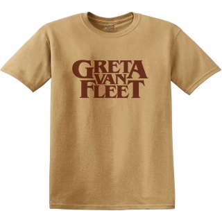 GRETA VAN FLEET - Logo - zlaté pánske tričko