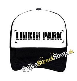 LINKIN PARK - Logo - Motive 2 - čiernobiela sieťkovaná šiltovka model "Trucker"