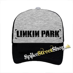 LINKIN PARK - Logo - šedočierna sieťkovaná šiltovka model "Trucker"