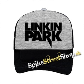 LINKIN PARK - Logo 2 - šedočierna sieťkovaná šiltovka model "Trucker"