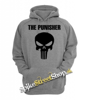 PUNISHER - Logo & Lebka - sivá detská mikina