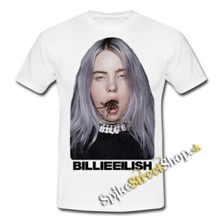 BILLIE EILISH - Spider Portrait - biele pánske tričko