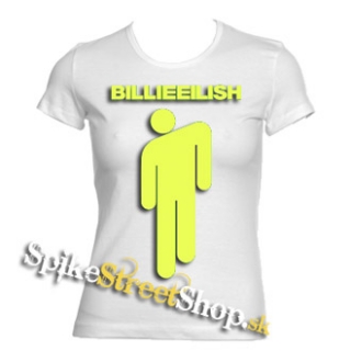 BILLIE EILISH - Logo & Stickman - biele dámske tričko