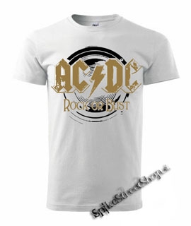 AC/DC - Rock Or Bust - GOLD - biele detské tričko