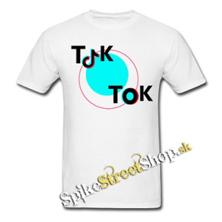 TIK TOK - Logo Motive 2 - biele pánske tričko