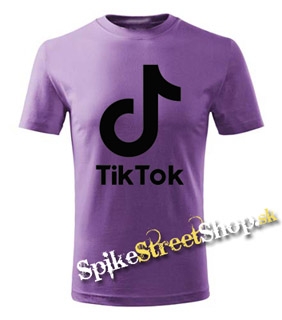 TIK TOK - Logo - fialové detské tričko