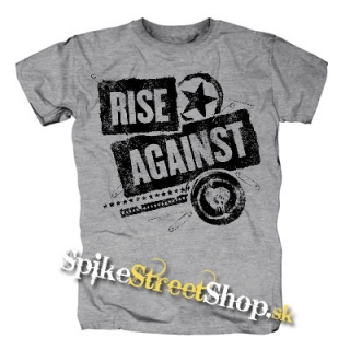 RISE AGAINST - Patched Up - sivé detské tričko