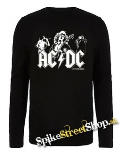 AC/DC - Let There Be Rock - čierne detské tričko s dlhými rukávmi