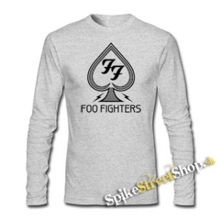 FOO FIGHTERS - Logo & Crest - šedé detské tričko s dlhými rukávmi