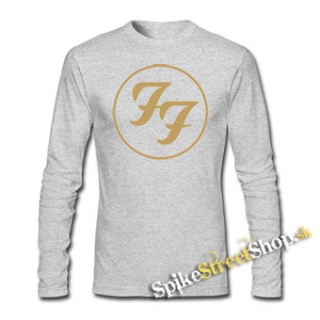 FOO FIGHTERS - Logo - šedé detské tričko s dlhými rukávmi