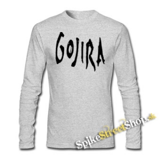 GOJIRA - Logo - šedé detské tričko s dlhými rukávmi