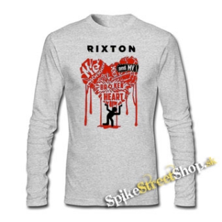 RIXTON - Me And My Broken Heart - šedé detské tričko s dlhými rukávmi