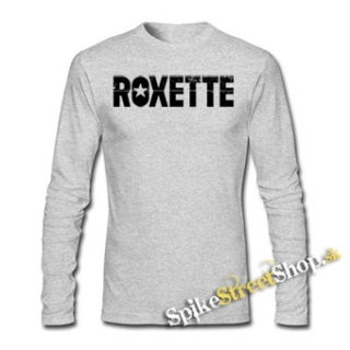 ROXETTE - Logo - šedé detské tričko s dlhými rukávmi