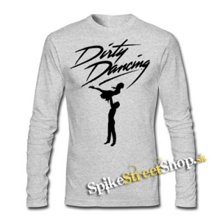 DIRTY DANCING - Time Of My Life - šedé detské tričko s dlhými rukávmi