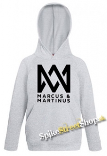 MARCUS & MARTINUS - Logo - sivá detská mikina