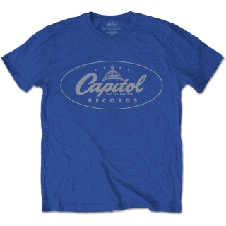 CAPITOL RECORDS - Logo - modré pánske tričko