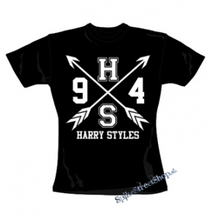 HARRY STYLES - Logo Crest - čierne dámske tričko