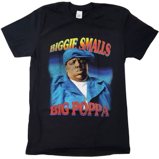 BIGGIE SMALLS - Poppa - čierne pánske tričko