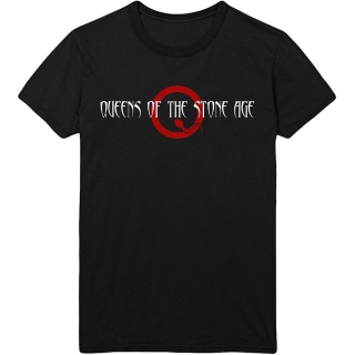 QUEENS OF THE STONE AGE - Text Logo - čierne pánske tričko