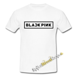 BLACKPINK - Logo Black - biele pánske tričko