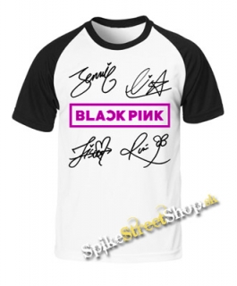 BLACKPINK - Logo & Signature - dvojfarebné pánske tričko