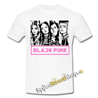 BLACKPINK - Logo & Band - biele pánske tričko