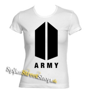 BTS - BANGTAN BOYS - Army Logo - biele dámske tričko