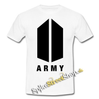 BTS - BANGTAN BOYS - Army Logo - biele pánske tričko