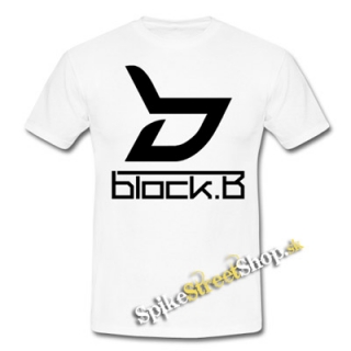 BLOCK B - Logo - biele pánske tričko