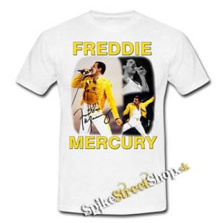 FREDDIE MERCURY - Live Homage - biele pánske tričko