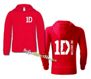 ONE DIRECTION - Logo - červená detská mikina na zips