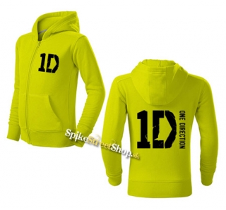 ONE DIRECTION - Logo - limetková detská mikina na zips