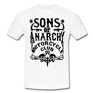 SONS OF ANARCHY - Motorcycle Club - biele detské tričko