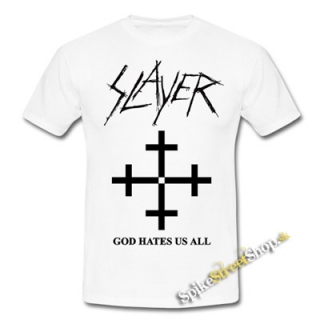 SLAYER - God Hates Us All - biele detské tričko