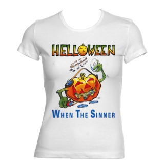 HELLOWEEN - When The Sinner - biele dámske tričko