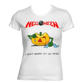 HELLOWEEN - I Don´t Wanna Cry No More - biele dámske tričko