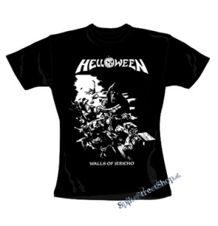 HELLOWEEN - Walls Of Jericho - čierne dámske tričko