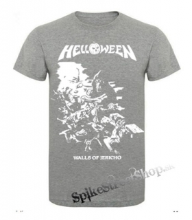 HELLOWEEN - Walls Of Jericho - sivé pánske tričko