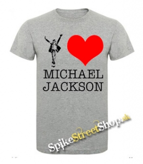 I LOVE MICHAEL JACKSON - sivé detské tričko