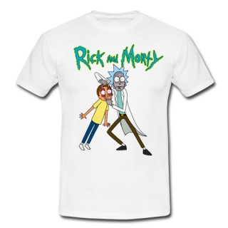 RICK AND MORTY - Motive 1 - biele detské tričko