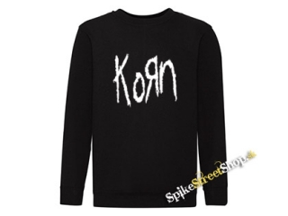 KORN - Original Logo - čierna detská mikina bez kapuce