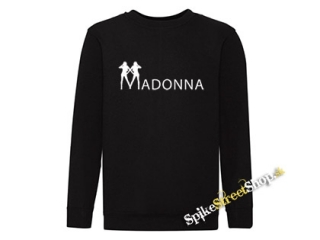 MADONNA - Logo - čierna detská mikina bez kapuce