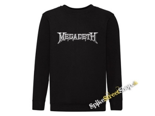 MEGADETH - Logo - čierna detská mikina bez kapuce