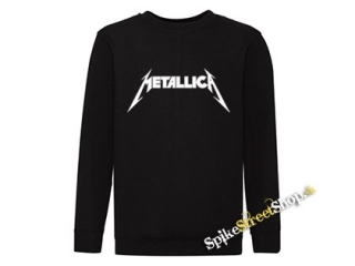 METALLICA - Logo - čierna detská mikina bez kapuce