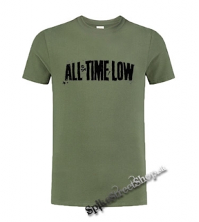 ALL TIME LOW - Logo - olivové pánske tričko