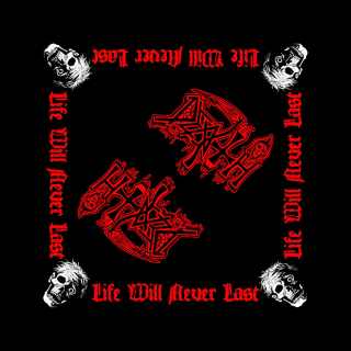 DEATH - Life Will Never Last - čierna bandana šatka